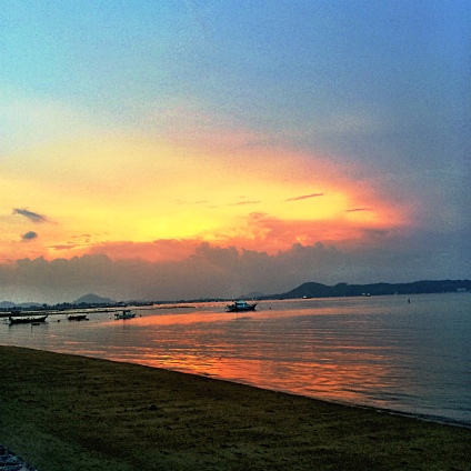 Sunset at Serenity Resort Phuket, Thailand 